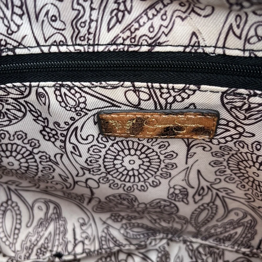 Jessica Simpson Leopard Print Hobo Bag in Brown and Black